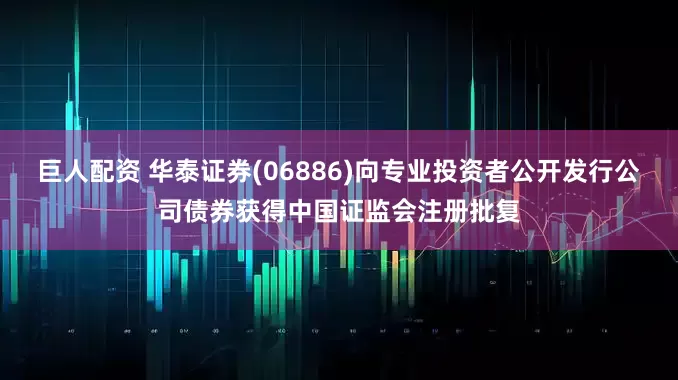 巨人配资 华泰证券(06886)向专业投资者公开发行公司债券获得中国证监会注册批复